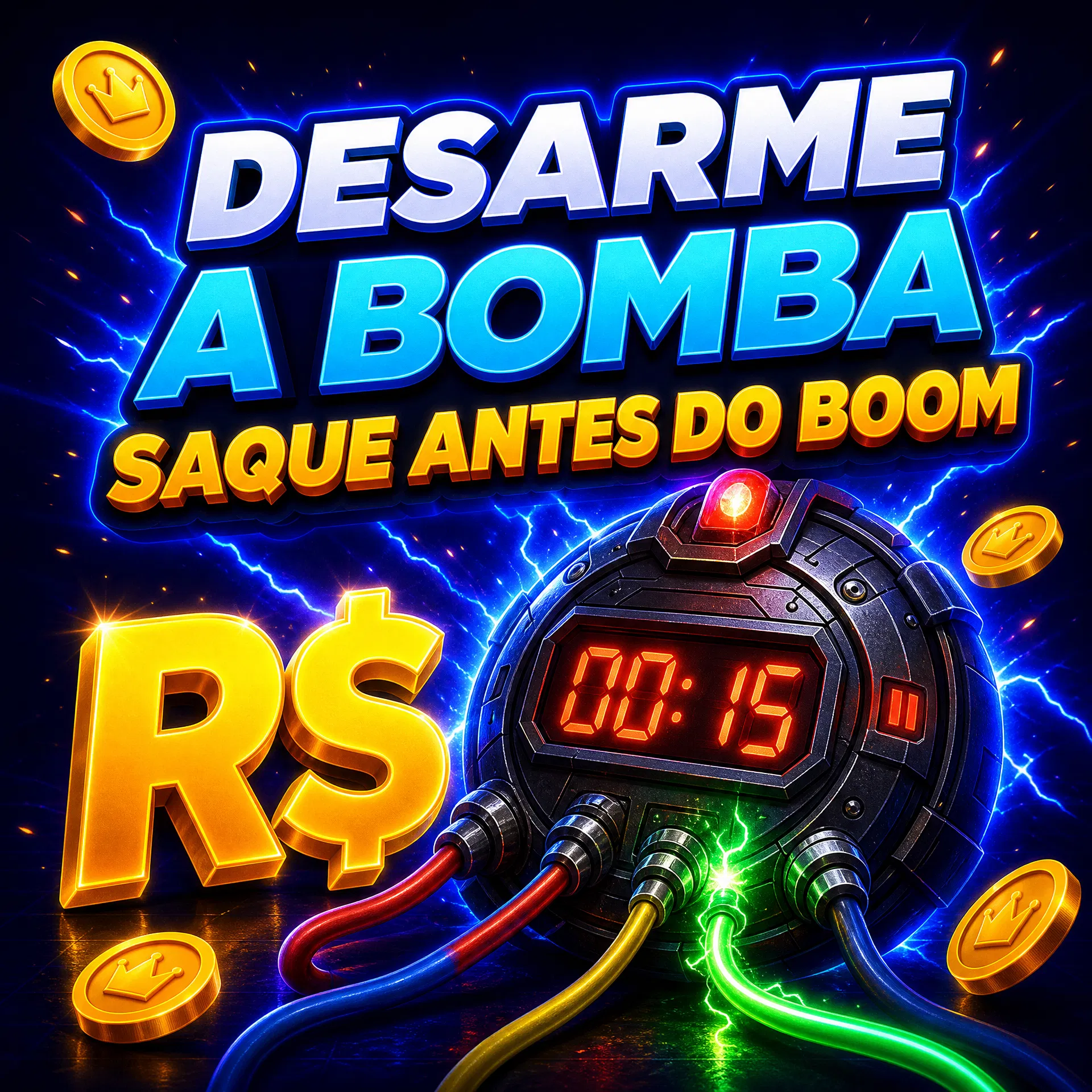 Desarme a Bomba — corte fios e saque antes da explosão